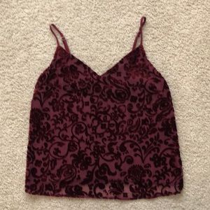 Xhilaration Velvet Layered Tank